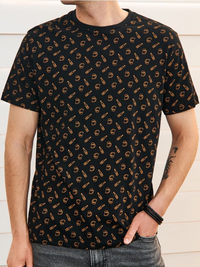 Sinsay - Tricou - negru