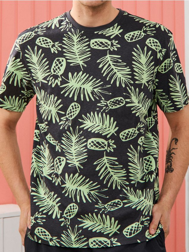 Sinsay - Tricou - gri-închis