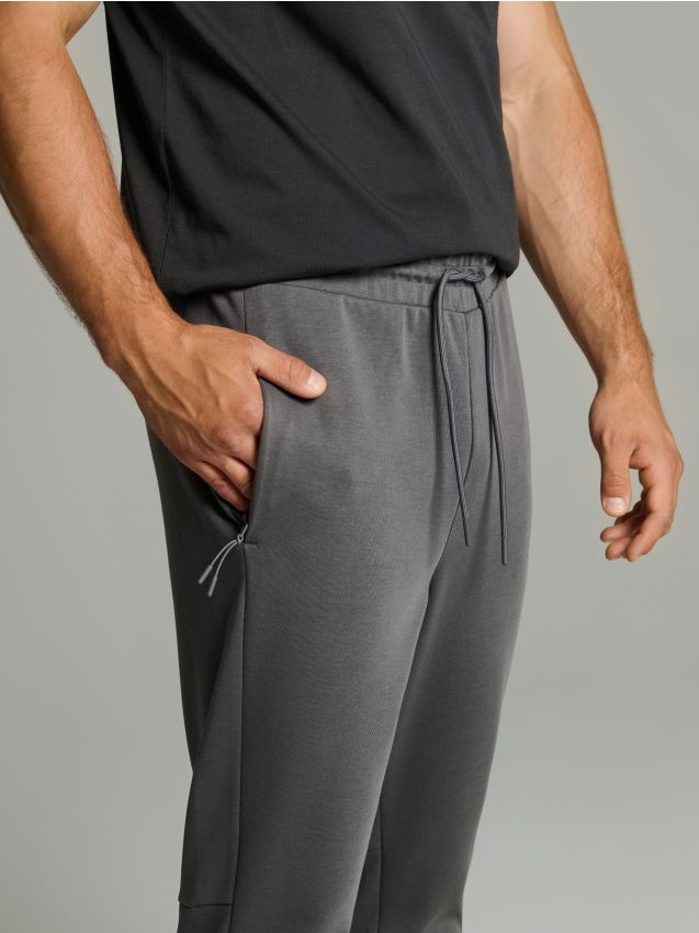 Sinsay - Pantaloni sport - gri-închis