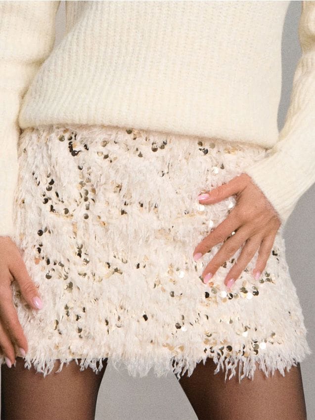 Sinsay - Minisukňa - zlatá