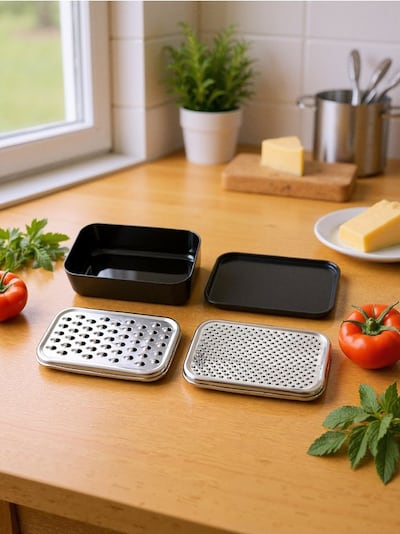 Kettős sajtreszelő tartállyal