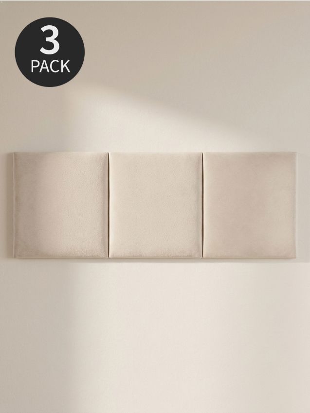 Sinsay - Panouri tapițate pătrate 3 pack - nude