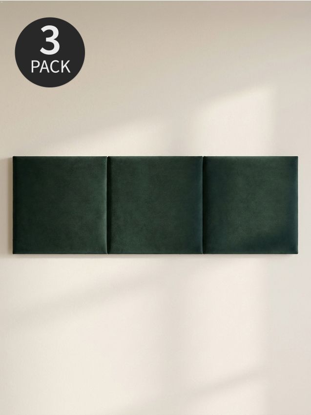 Sinsay - Panouri tapițate pătrate 3 pack - verde-închis