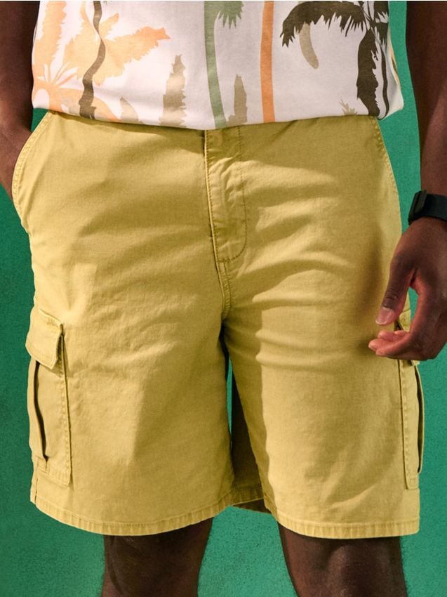 Sinsay - Pantaloni scurți - verde-pal