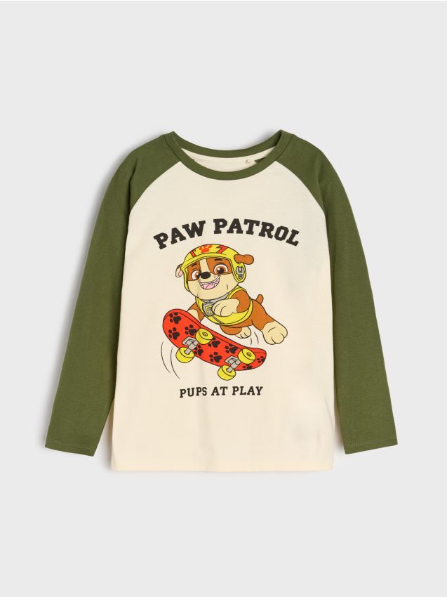 Sinsay - Tričko s dlhými rukávmi PAW Patrol - pšenicová