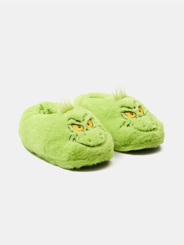 Sinsay - Papuci de casă Grinch - verde-gălbui