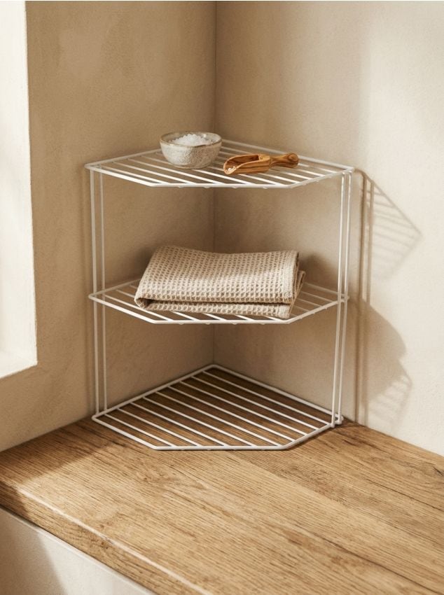 Sinsay - Raft metalic cu trei niveluri de tip stativ - alb