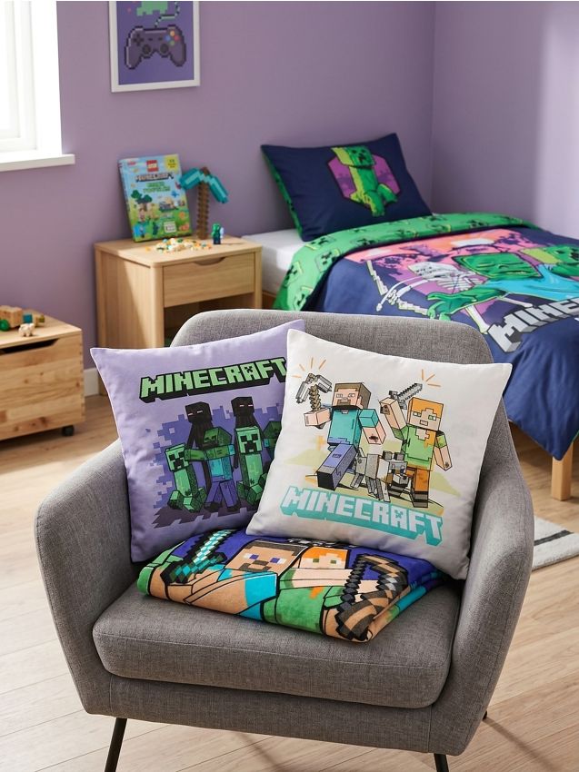 Sinsay - Fețe de pernă, Minecraft Set de 2 bucăți - multicolor