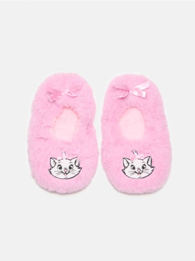 Sinsay - Papuče s umjetnim krznom i vezom The Aristocats