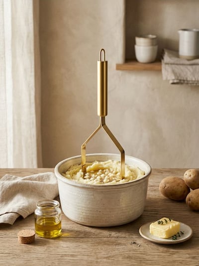 Gnetilnik za krompir iz nerjavečega jekla