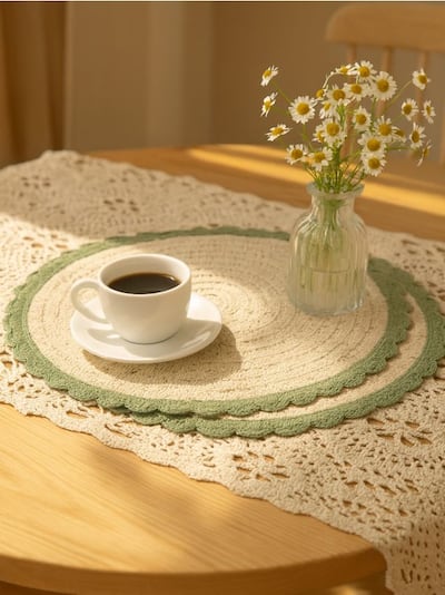 Pleteni podstavki za mizo, paket 2 kosov