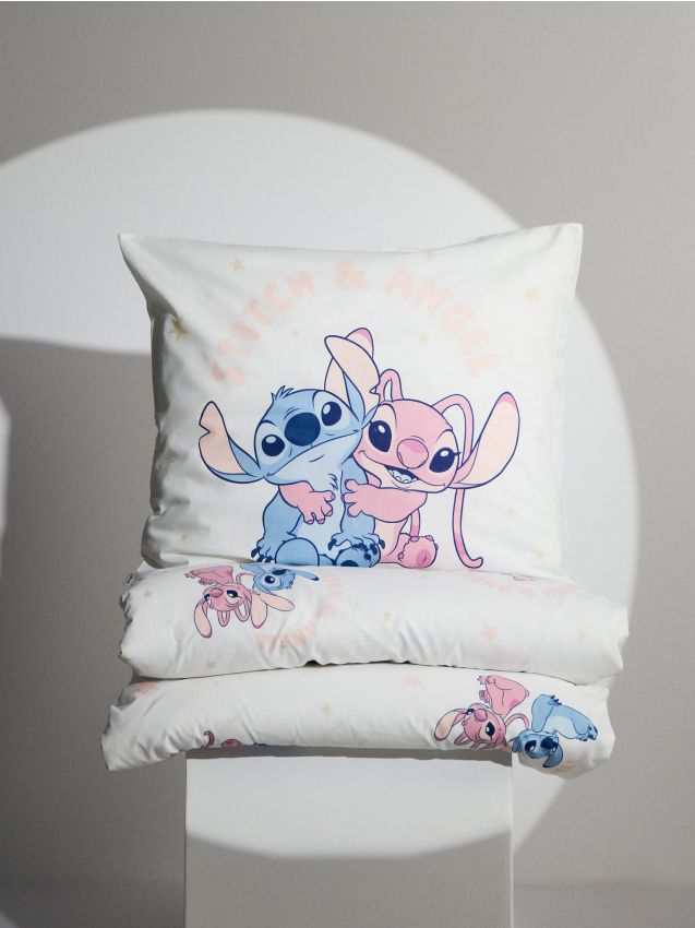 Sinsay - Lenjerie de pat din bumbac Lilo & Stitch - multicolor