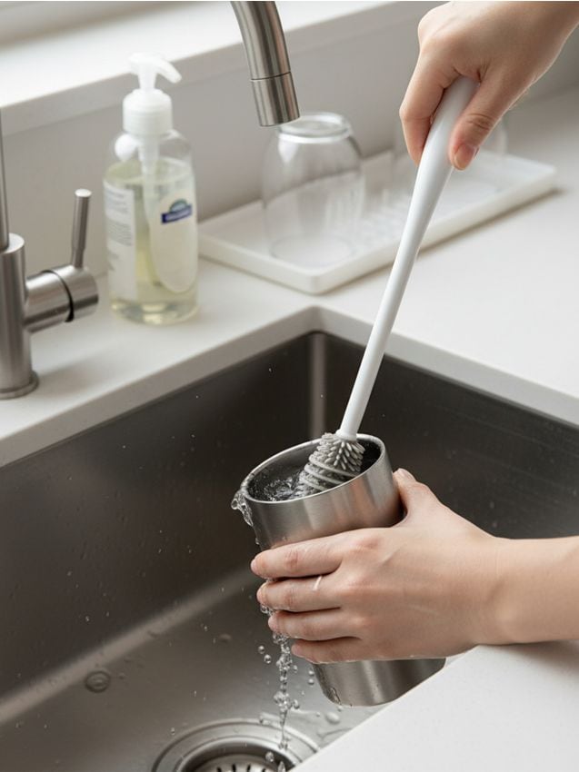 Sinsay - Perie pentru curățarea sticlelor - gri-închis