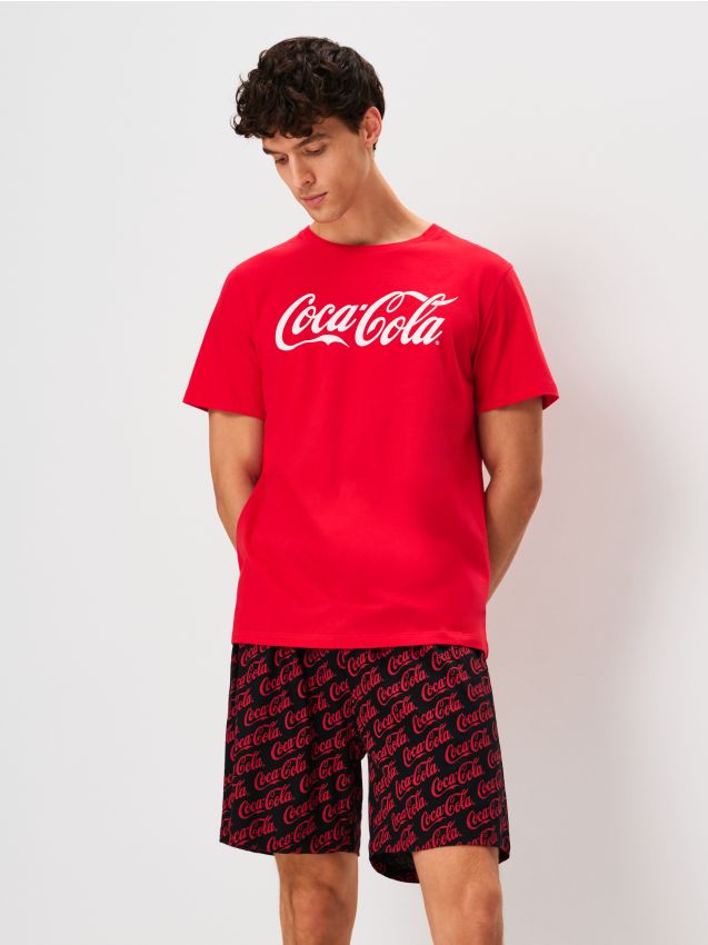 Sinsay - Dvojdielne bavlnené pyžamo Coca-Cola - viacfarebná