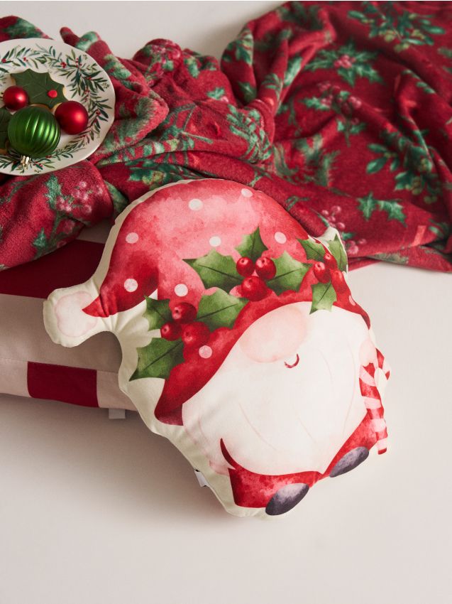 Sinsay - Dekoratívny vankúš s vianočným motívom škriatka - viacfarebná