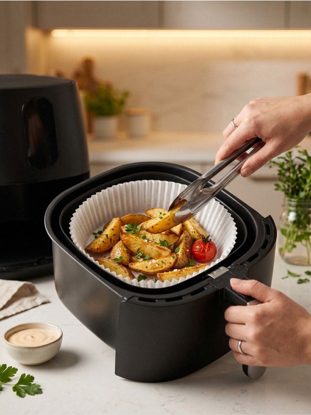 Sinsay - Forme de hârtie pentru air fryer 100 pack - alb