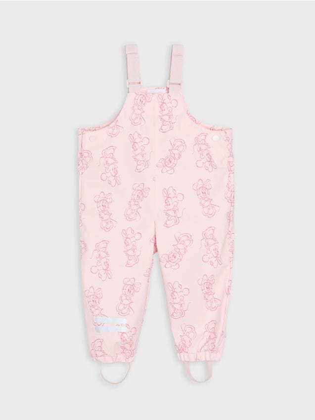 Sinsay - Pantaloni impermeabili Minnie Mouse - roz-pastel