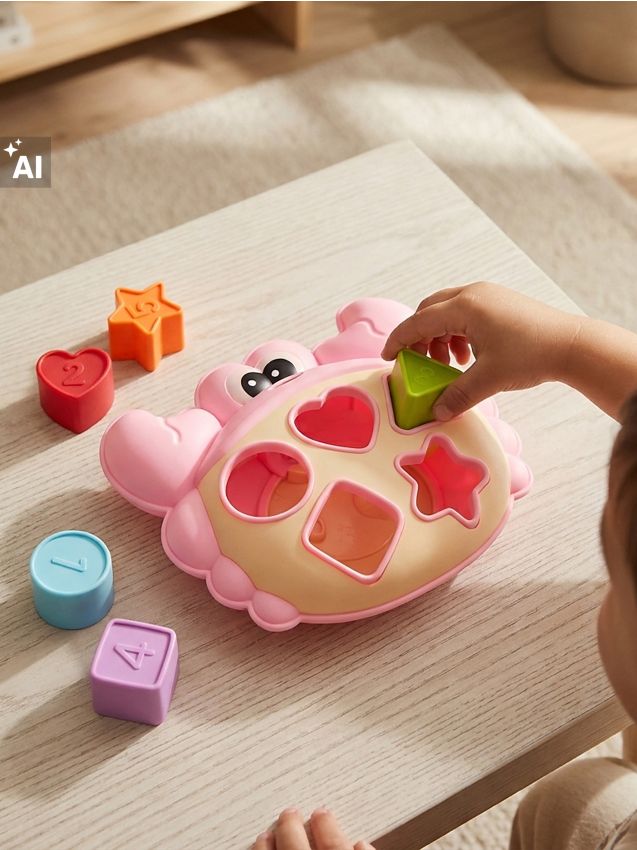 Sinsay - Jucărie educativă de sortare în formă de crab cu cuburi - multicolor