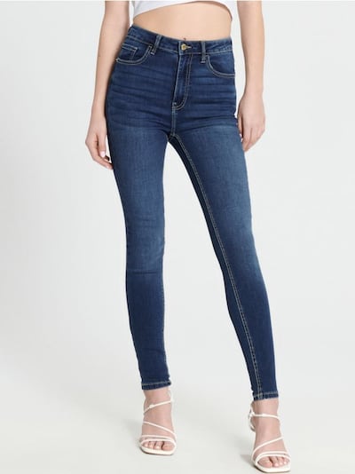 High-Waist-Jeans im Skinny-Fit