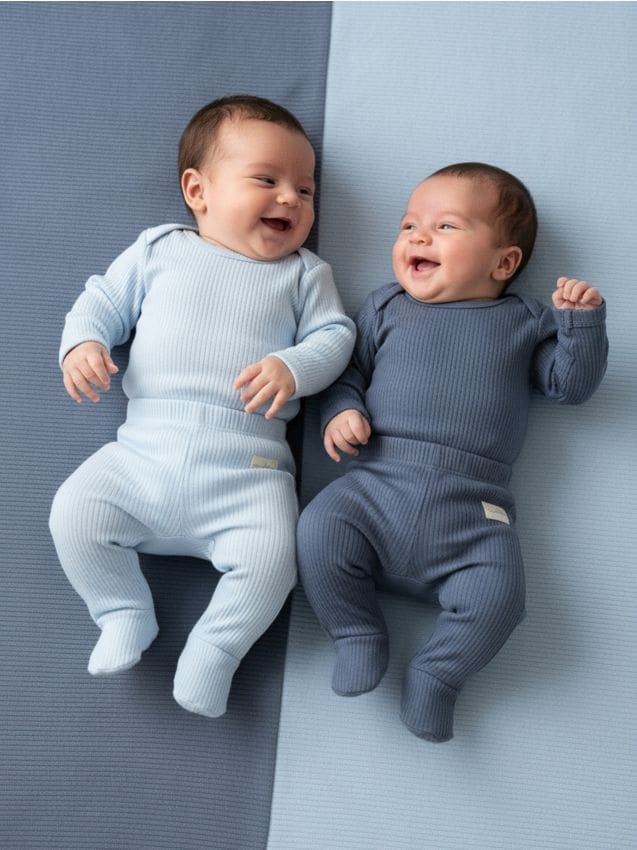 Sinsay - Súprava 2 dupačiek - svetlomodrá