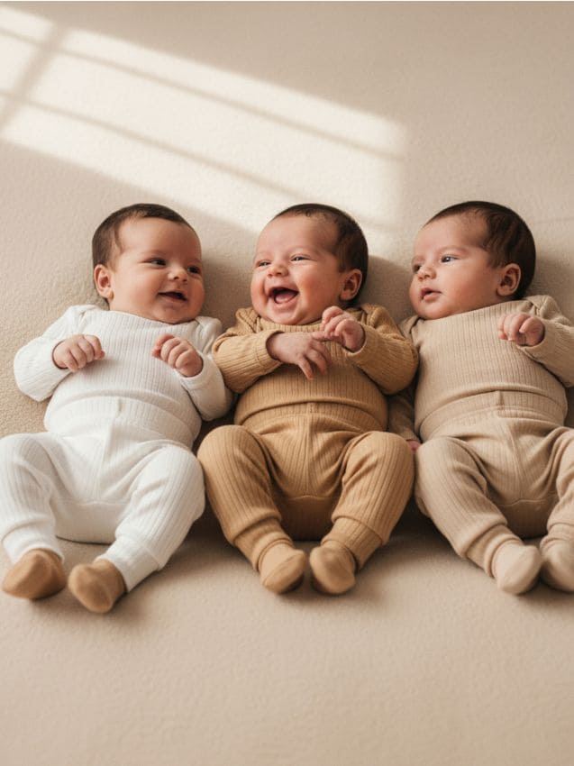 Sinsay - Súprava 3 legín - krémová