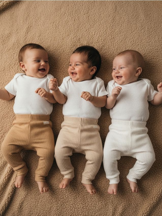 Sinsay - Súprava 3 legín - krémová