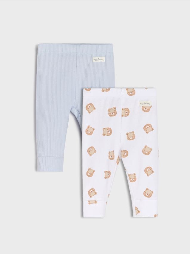 Bawełniane legginsy 2 pack - SINSAY