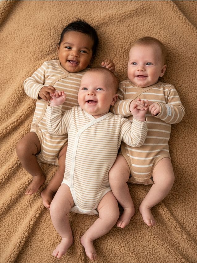 Sinsay - Bavlnené body 3 pack - krémová