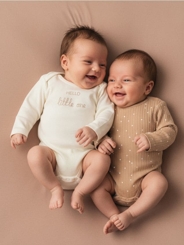 Sinsay Sinsay - Σετ με 2 κορμάκια - κρεμ