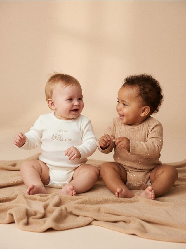 Sinsay - Súprava 2 body - krémová