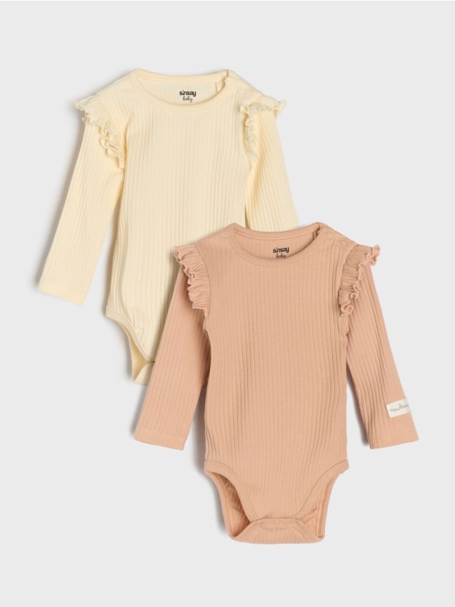 Sinsay - Prúžkové body 2 balenie - pastelová ružová