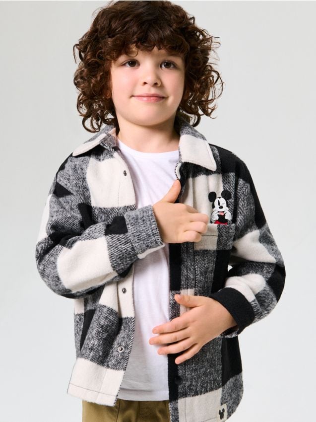 Giacca-camicia a quadri Mickey Mouse - SINSAY