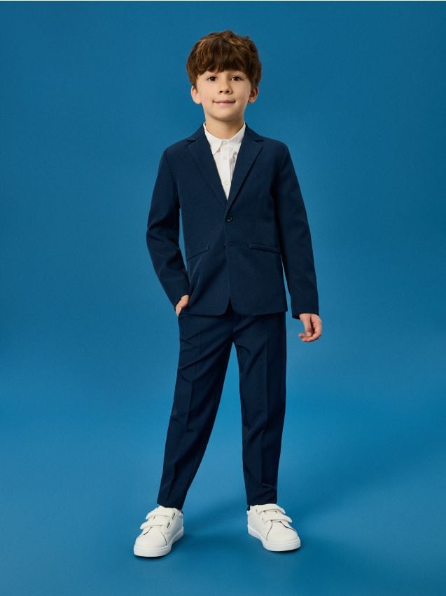 Sinsay - Pantaloni de costum - bleumarin