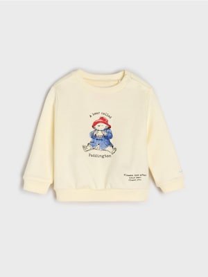 Sinsay - Bluză din bumbac cu imprimeu Paddington - crem