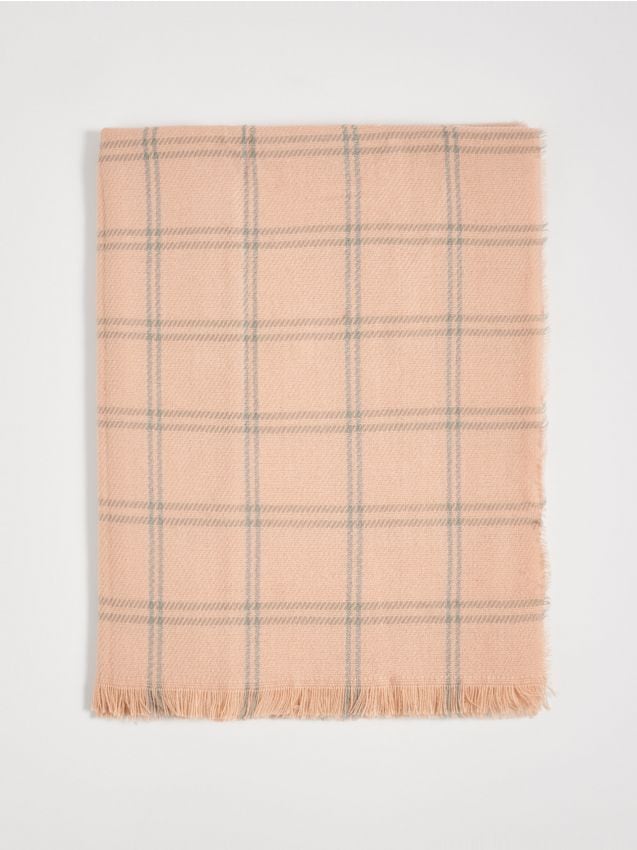 Fular în carouri Culoare roz - SINSAY - WP770-03X
