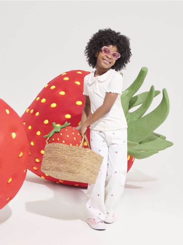 Sinsay - Bluză din bumbac - alb