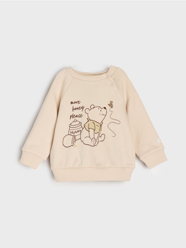 Pamučna dukserica sa printom Winnie the Pooh - SINSAY