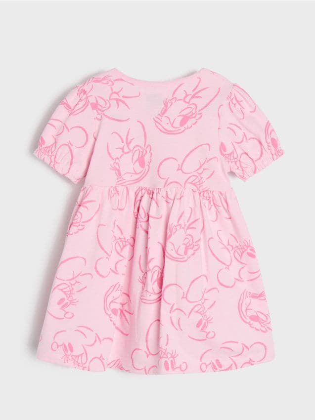 Sinsay - Rochie sport din bumbac Minnie and Daisy - roz-pastel