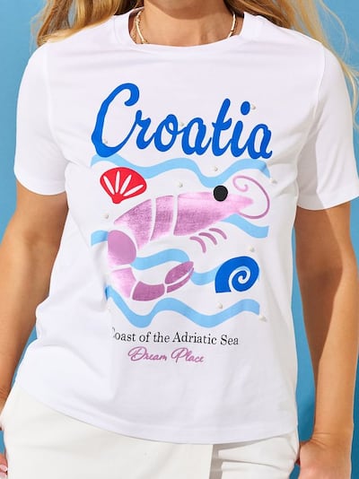 T-shirt in cotone con stampa