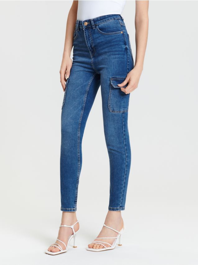 Super skinny high waist jeans Color black - SINSAY - WM303-99J