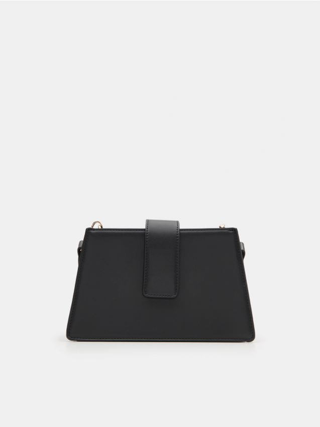 Sinsay Womens Black Polyurethane Belt Bag & Waist Pack Size Small - Chain  Detail | eBay