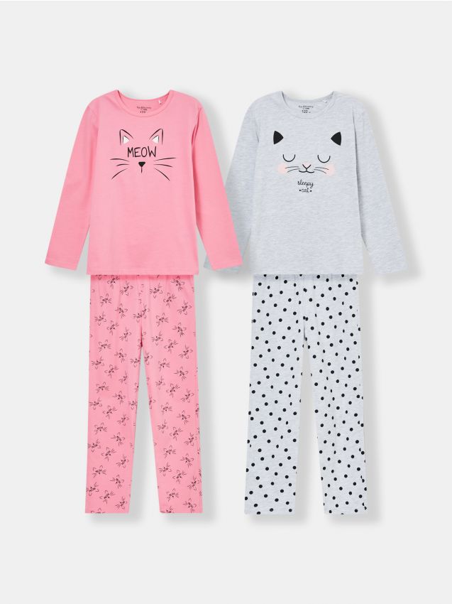 Hello Kitty two piece pyjama set Color light grey - SINSAY - ZH984-09M