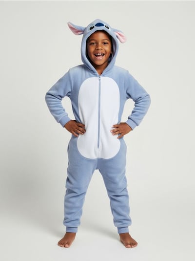 Flísové pyžamo onesie Stitch