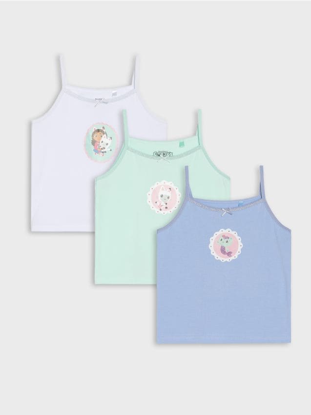 Sinsay - Tricou 3 pack Gabbys Dollhouse - multicolor