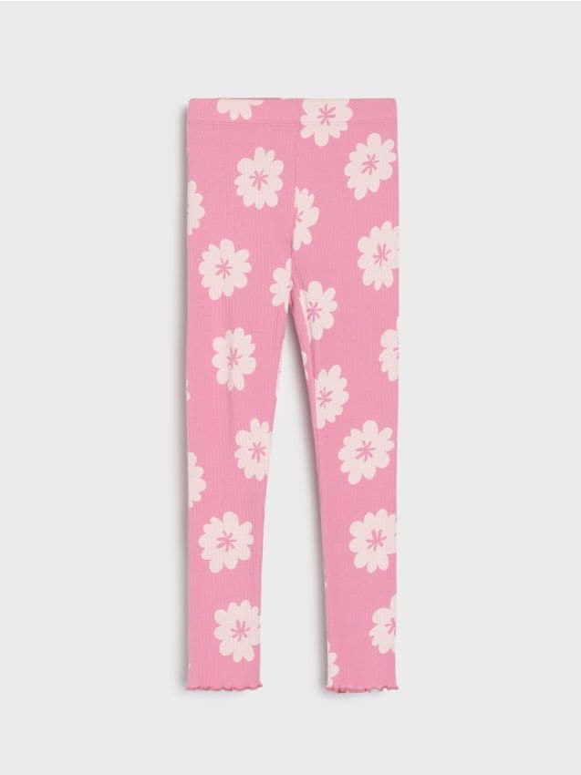 Sinsay - Bawełniane legginsy w kwiatki - wielobarwny