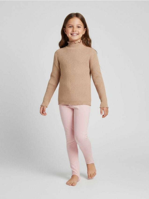 Sinsay - Legíny so spodným remienkom - pastelová ružová