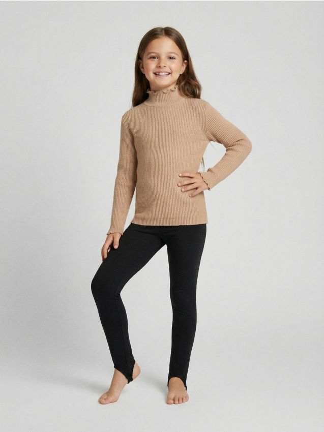 Sinsay - Legíny so spodným remienkom - čierna