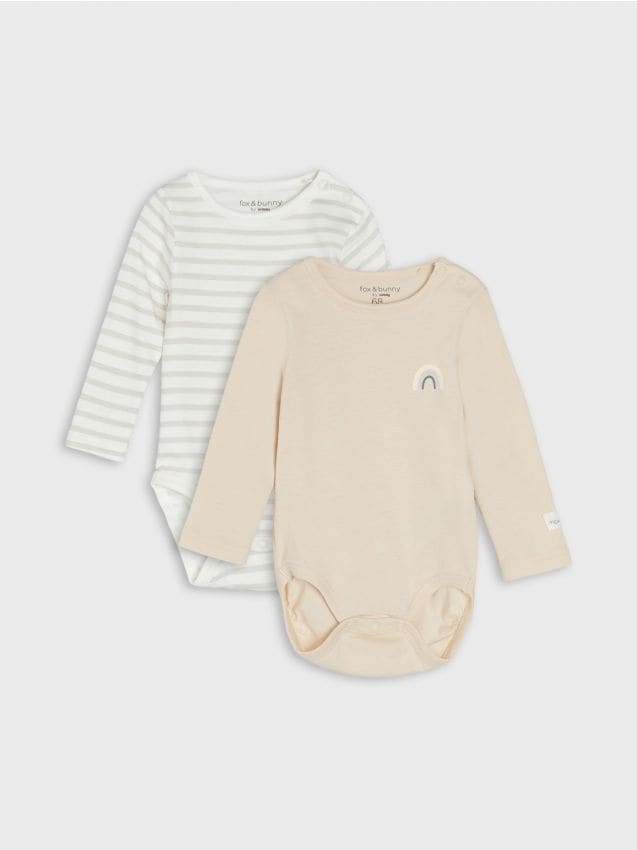 Sinsay - Súprava 2 body - krémová