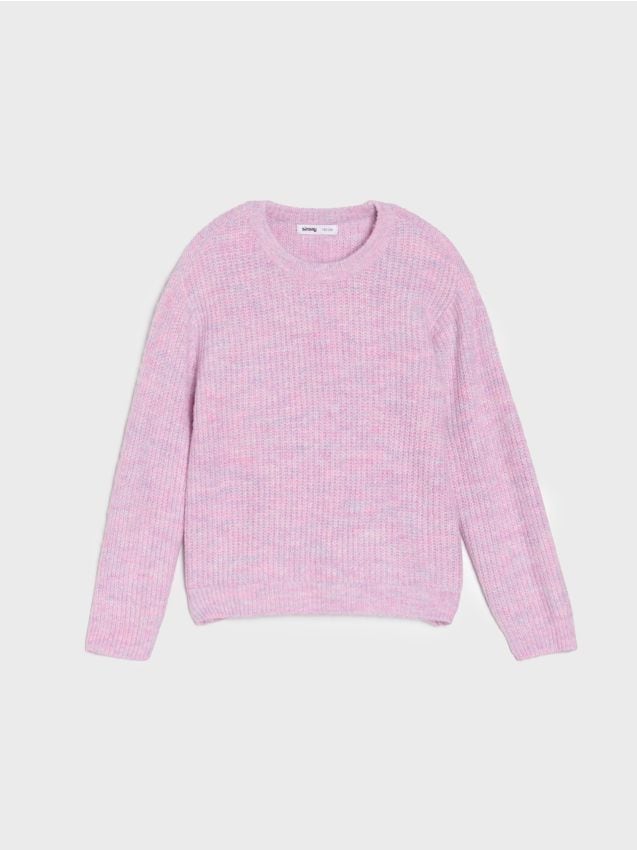Sinsay - Pulover basic din bumbac - multicolor