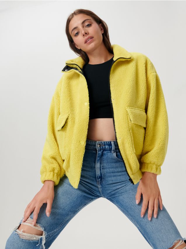 Mustard 2024 teddy jacket